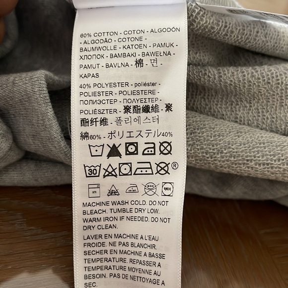 Levi’s Cropped Sweater Pullover heather grey Women’s Size XL - Picture 3 of 4